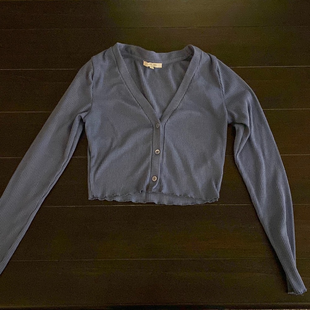 Love tree size small blue long sleeve